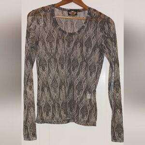 Vintage sheer harley davidson blouse